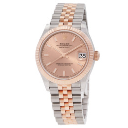 Rolex Datejust 31 Rose Dial Automatic Ladies Steel and 18kt Everose Gold Jubilee Watch 278271pksj