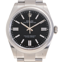 Rolex Oyster Perpetual Mens Automatic Chronometer Black Dial Ref: M134300-0008