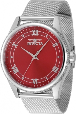 Invicta Celestial Quartz Red Dial Mens Watch - Model 48484