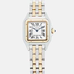 Cartier Panthere W2PN0006 Quartz White 18k Yellow Gold Women's Watch
