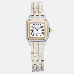 Cartier Panthere W2PN0006 Quartz White 18k Yellow Gold Bracelet Watch