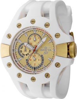 Invicta S1 Rally Quartz Gold Dial Mens Watch Model:48127