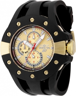 Invicta S1 Rally 48126 Mens Quartz Gold Dial Watch