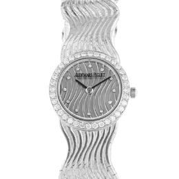 Pre-owned Audemars Piguet Jewelry Quartz Diamond Silver Dial Ladies Watch 66792bc