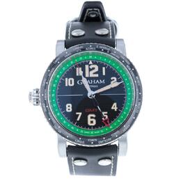 Graham Fortress City Gmt Automatic Black Dial Mens Watch 2fobc.g04a
