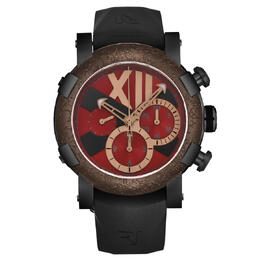 RJ Titanic-Dna Chronograph Automatic Red Dial Mens Watch RJ7753