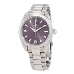 Omega Seamaster Aqua Terra Automatic Chronometer Lavender Ladies Watch 220.10.34.20.10.002