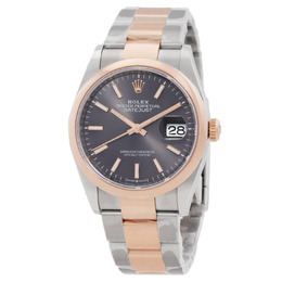 Rolex Datejust 126201rso Automatic Chronometer Grey Dial Watch