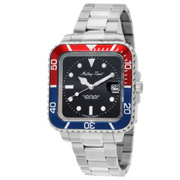Mathey-Tissot Mathy Vintage Square Quartz Black Dial Mens Watch h902qar