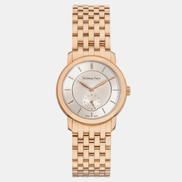 Audemars Piguet Jules 77250OR.OO.1270OR.01 Manual Winding Silver 18k Rose Gold Women's Wristwatch 33 mm 1176057