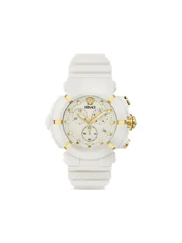 Versace Real Active Chrono 45mm White Round Case with Medusa Head Dial Feature - Model: 29743132