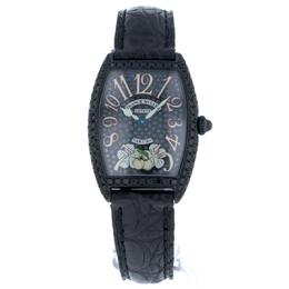 Franck Muller Cintree Curvex 1752 - Black Dial with Diamonds