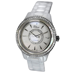Pre-owned Dior Viii Montaigne Automatic Diamond Silver Dial Ladies Watch cd1245e9c001