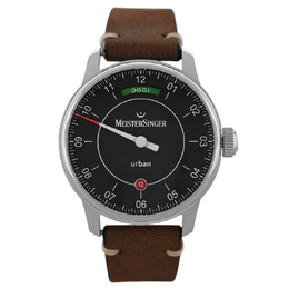 Pre-owned MeisterSinger Urban Edition Today Daydate Automatic Brown Dial Mens Watch 205587483709