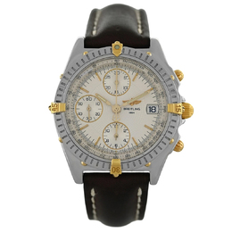 Pre-owned Breitling Chronomat Chronograph Automatic Chronometer Silver Dial Mens Watch B13050.1
