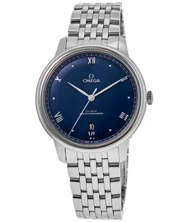 Omega De Ville Prestige Co-Axial Master Chronometer 40mm Blue Dial Steel Men's Watch 434.10.40.20.03.001