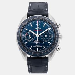 Omega Speedmaster Chronograph 304.33.44.52.03.001 Automatic Stainless Steel Blue Dial Men's Wristwatch 44.25mm 1177385