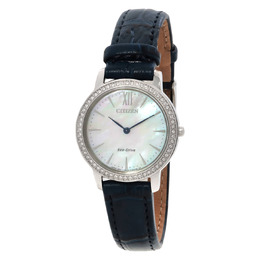 Citizen Crystal Mother of Pearl Dial Ladies Watch ex1480-15d
