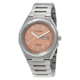 Citizen AW0130-85Z Zenshin Three-hand Orange Dial Mens Watch