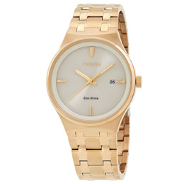 Citizen Eco-Drive Men's Watch BM7652-52P Gold-tone Stainless Steel Analog with Solar Functions