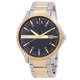 AX2453 Armani Exchange Hampton Mens Quartz Watch Black Dial