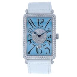 Franck Muller Long Island Automatic Diamond Blue Dial Ladies Watch 1150 SC DT D 1P