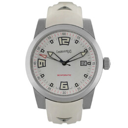 Pre-owned Eberhard & Co Scafomatic Automatic White Dial Mens Watch 41026