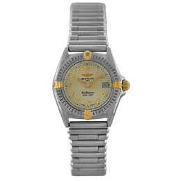Pre-owned Breitling Callistino Quartz Gold Dial Ladies Watch B52345