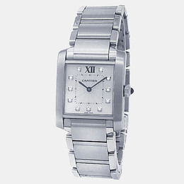 Cartier Tank Francaise WE110007 Quartz Silver Stainless Steel Women's Wristwatch 25 mm 1177847