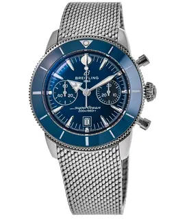 Breitling Superocean Heritage B01 Chronograph 42 Blue Dial Stainless Steel Men's Watch AB0156161C1A1d