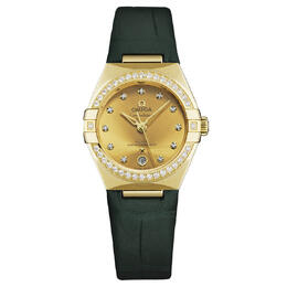 Omega Constellation Automatic Chronometer Diamond Champagne Dial Ladies Watch 131.58.29.20.58.001