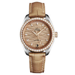 Omega Seamaster Aqua Terra Ladies Watch 220.28.34.20.59.001 Automatic Chronometer Diamond Dial