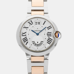 Cartier Ballon Bleu GMT W6920027 Automatic Stainless Steel Silver Dial Men's Wristwatch 42mm 1154148