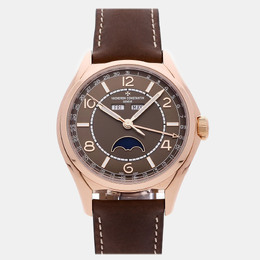 Vacheron Constantin Fiftysix Complete Calendar 4000E/000R-B065 Automatic Rose Gold Silver Dial Men's Wristwatch