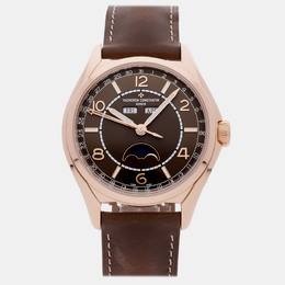 Vacheron Constantin Fiftysix Complete Calendar 4000E/00 (Ref-B065) Automatic Mens Watch Rose Gold Silver Dial