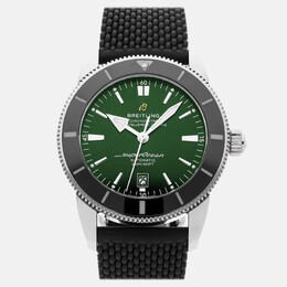 Breitling Superocean Heritage B20 AB2020121L1S1 Automatic Stainless Steel Green Dial Men's Wristwatch