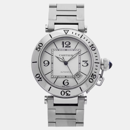 Cartier Pasha De Cartier WSPA0018 Automatic Stainless Steel Silver Dial Men's Watch