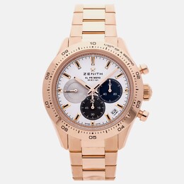 Zenith Chronomaster Sport 18.3101.3600/69.M3100 Automatic Men's Wristwatch Rose Gold Case White Dial 41mm