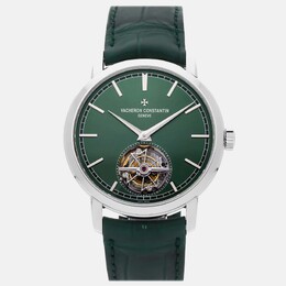 Vacheron Constantin Traditionnelle Tourbil​​​​​​​​​​​​​​​​​​​​​​​​​​​​loon 6000T/000P-H025 Automatic Platinum Silver Dial Men's Wristwatch