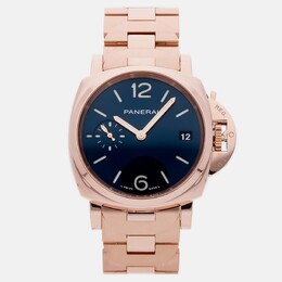 Panerai Luminor Due PAM1182 Automatic Gold Black Dial Men's Wristwatch 42mm 1174147