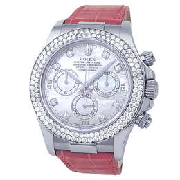 Pre-owned Rolex Cosmograph Daytona Chronometer Diamond Men's Watch 116589RBR