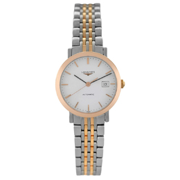 Pre-owned Longines Elegant Matte White Dial Ladies Watch L4.310.5.11.7