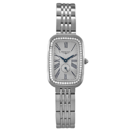 Pre-owned Longines Equestrian Diamond Silver Dial Ladies Watch L6.141.0.71.6