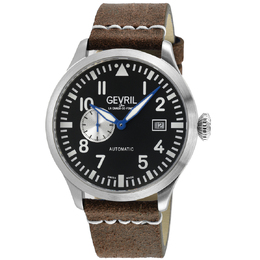 Gevril Vaughn Automatic Mens Watch, Black Dial Model 43514