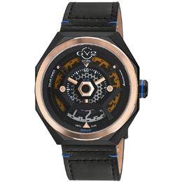 GV2 Gevril Stella Solare Orange Dial Mens Watch 43802