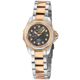 GV2 by Gevril Cortina Diamond Mother of Pearl Dial Ladies Watch 13504B