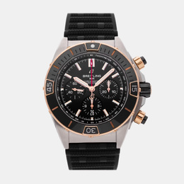 Pre-Owned Breitling Super Chronomat B01 44 UB0136251B1S1 Automatic Black Men's Wristwatch