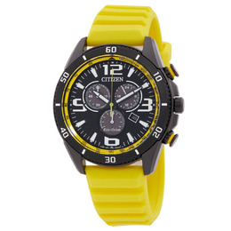 Citizen Brycen Chronograph AT2585-08E Black Dial Mens Watch