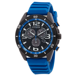 Citizen Brycen Chronograph Black Dial Mens Watch AT2586-05E