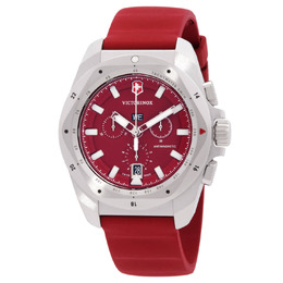 Victorinox I.N.O.X. Chronograph Quartz Red Dial Mens Watch - 241986